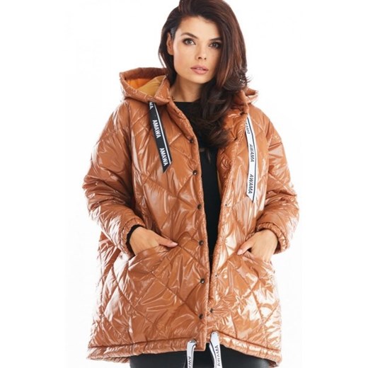 Pikowana kurtka oversize Awama A385 ze sklepu intimiti.pl w kategorii Kurtki damskie - zdjęcie 187868241