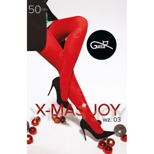 Gatta X-Mas Joy wz.03 5XL rajstopy damskie ze sklepu intimiti.pl w kategorii Rajstopy - zdjęcie 187868410