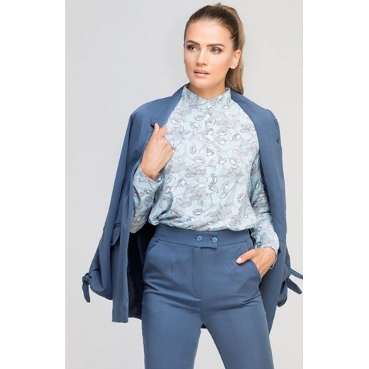 *Lanti ZA116 żakiet niebieski ze sklepu intimiti.pl w kategorii Marynarki damskie - zdjęcie 187869242