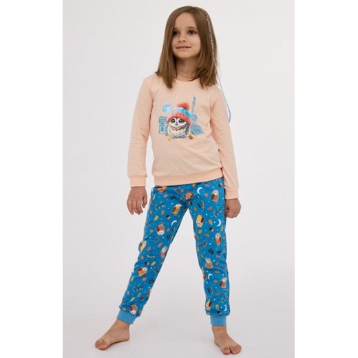 Cornette Kids Girl 977/188 Paris piżama dziewczęca ze sklepu intimiti.pl w kategorii Piżamy dziecięce - zdjęcie 187869360