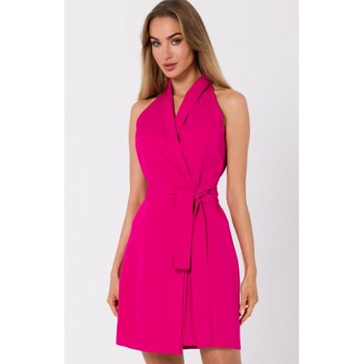 Moe M747 różowa sukienka żakietowa ze sklepu intimiti.pl w kategorii Sukienki - zdjęcie 187869963