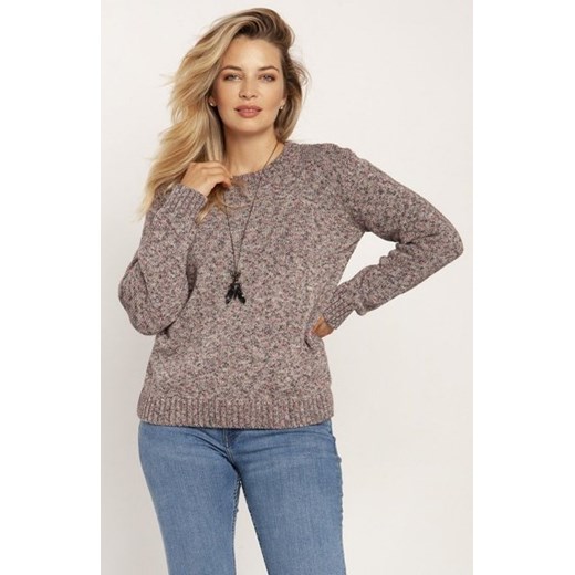 MKM SWE244 melanżowy sweter różowy ze sklepu intimiti.pl w kategorii Swetry damskie - zdjęcie 187870491