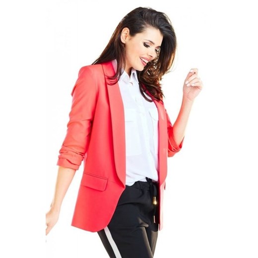 Elegancki różowy żakiet A267 ze sklepu intimiti.pl w kategorii Marynarki damskie - zdjęcie 187870493