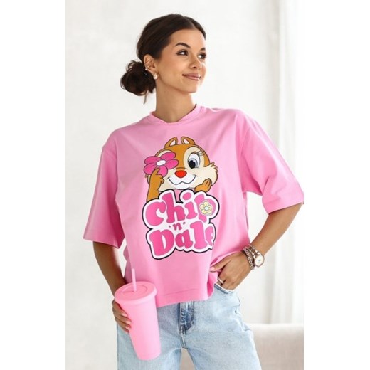 Oversizowy t-shirt Chip and Dale ze sklepu intimiti.pl w kategorii Bluzki damskie - zdjęcie 187870921