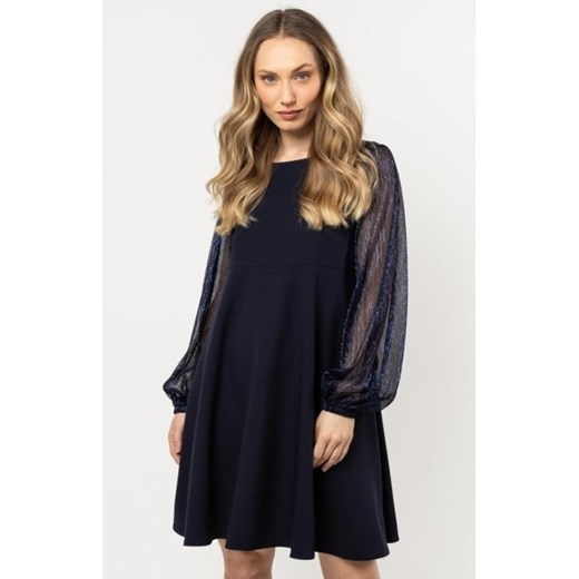 Awama A712 trapezowa mini sukienka granatowa ze sklepu intimiti.pl w kategorii Sukienki - zdjęcie 187870992