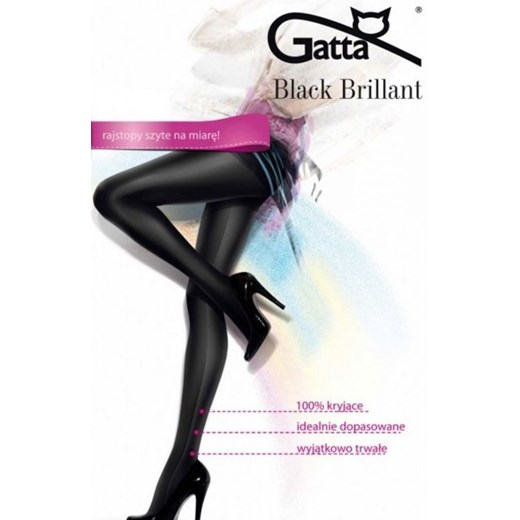 Gatta Black Brillant 60 DEN rajstopy ze sklepu intimiti.pl w kategorii Rajstopy - zdjęcie 187871092