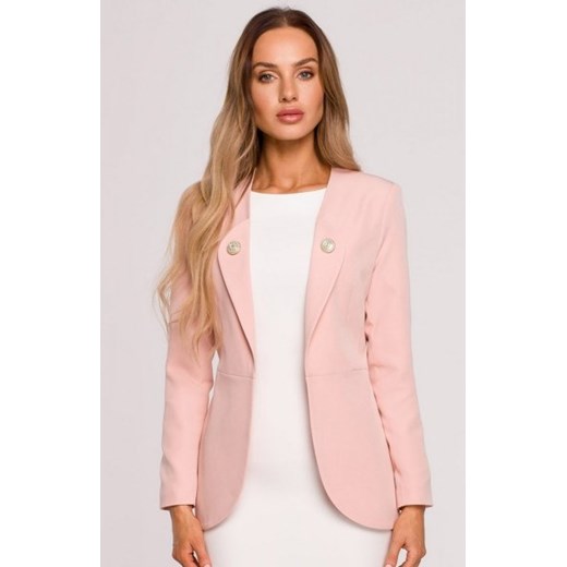 Moe żakiet damski frak pudrowy róż M665 ze sklepu intimiti.pl w kategorii Marynarki damskie - zdjęcie 187871230