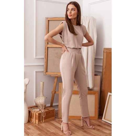 Elegancki kombinezon z poduszkami beżowy S259 ze sklepu intimiti.pl w kategorii Kombinezony damskie - zdjęcie 187871321
