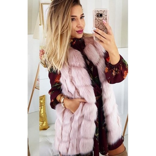 Futrzana kamizelka Lola różowa ze sklepu intimiti.pl w kategorii Kamizelki damskie - zdjęcie 187871524