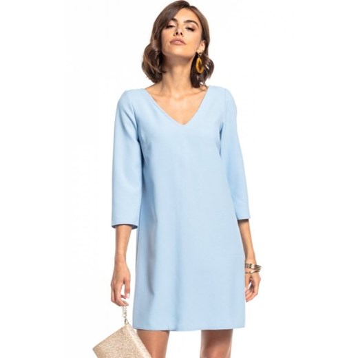 Tessita T322 oversizowa sukienka mini jasnoniebieska ze sklepu intimiti.pl w kategorii Sukienki - zdjęcie 187871722