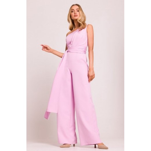 Moe kombinezon na jedno ramię cukierkowy róż M845 ze sklepu intimiti.pl w kategorii Kombinezony damskie - zdjęcie 187871732