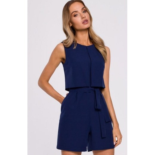 Elegancki granatowy kombinezon damski M574 ze sklepu intimiti.pl w kategorii Kombinezony damskie - zdjęcie 187872192