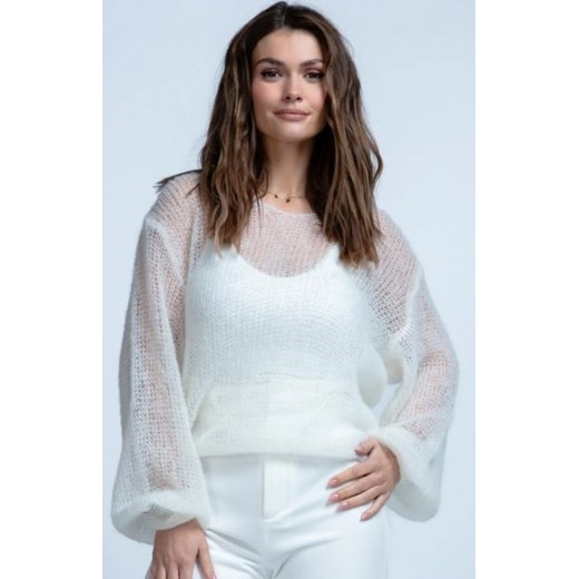 Lekki sweterek z wełny alpaki F1853 ze sklepu intimiti.pl w kategorii Swetry damskie - zdjęcie 187872690