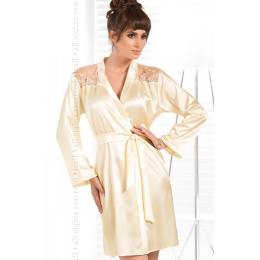 Irall Daphne szlafrok kremowy ze sklepu intimiti.pl w kategorii Szlafroki damskie - zdjęcie 187873682