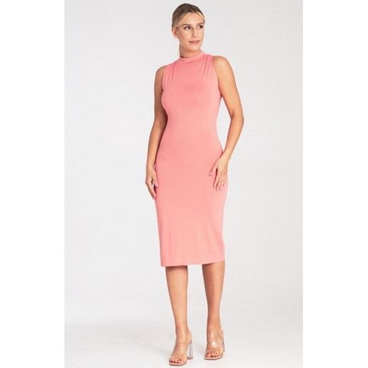 Figl M1031 koralowa sukienka damska ze sklepu intimiti.pl w kategorii Sukienki - zdjęcie 187873862
