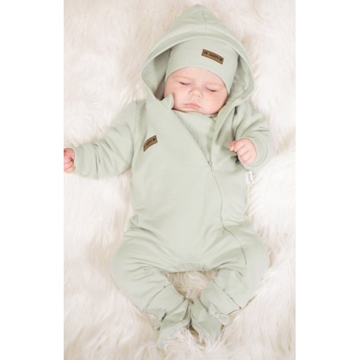 Oliwkowy pajac dresowy z podszewką ze sklepu intimiti.pl w kategorii Pajacyki - zdjęcie 187874060