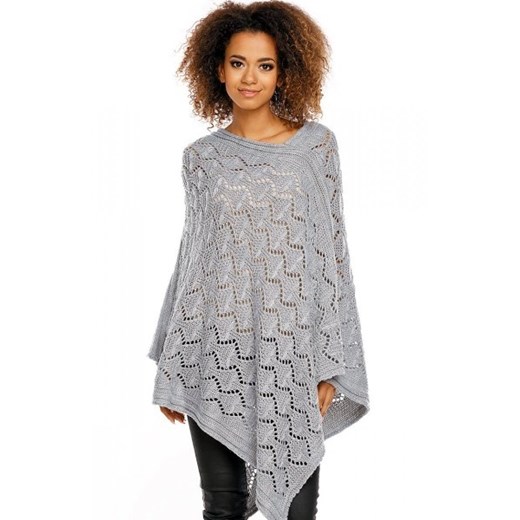 PeekaBoo 30012 poncho jasny szary ze sklepu intimiti.pl w kategorii Swetry damskie - zdjęcie 187874221