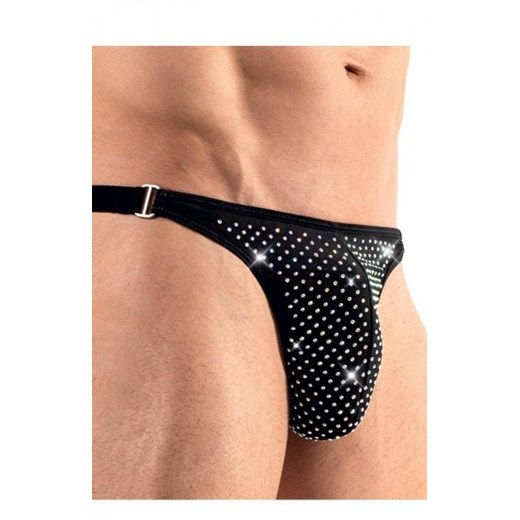 Błyszczące stringi męskie ze sklepu intimiti.pl w kategorii Majtki męskie - zdjęcie 187874351