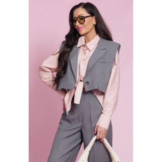 Elizabeth Polly krótka kamizelka szara ze sklepu intimiti.pl w kategorii Marynarki damskie - zdjęcie 187874421