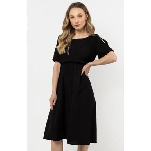 Awama A716 sukienka midi z krótkimi rękawami ze sklepu intimiti.pl w kategorii Sukienki - zdjęcie 187875520