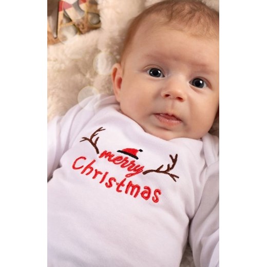 Pajac bawełniany świąteczny haft ze sklepu intimiti.pl w kategorii Pajacyki - zdjęcie 187875593