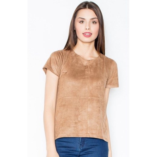 Figl M458 bluzka brązowa ze sklepu intimiti.pl w kategorii Bluzki damskie - zdjęcie 187875623