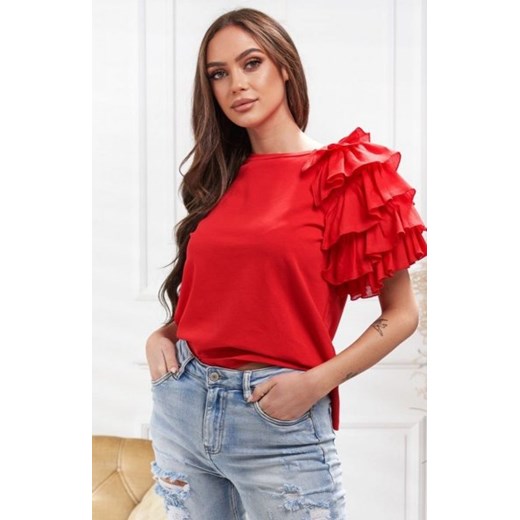 Bluzka damska z falbaną ze sklepu intimiti.pl w kategorii Bluzki damskie - zdjęcie 187876444