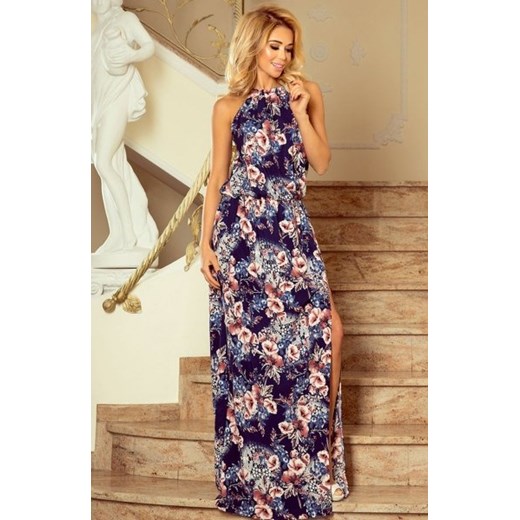 Numoco 191-2 sukienka maxi w malwy ze sklepu intimiti.pl w kategorii Sukienki - zdjęcie 187877004