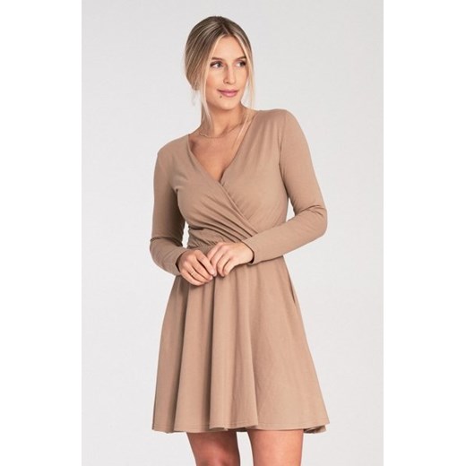 Figl M1050 beżowa sukienka damska ze sklepu intimiti.pl w kategorii Sukienki - zdjęcie 187877071