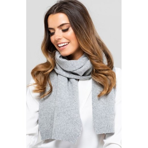 Kamea wełniany szalik szary 02 ze sklepu intimiti.pl w kategorii Szaliki i chusty damskie - zdjęcie 187877394
