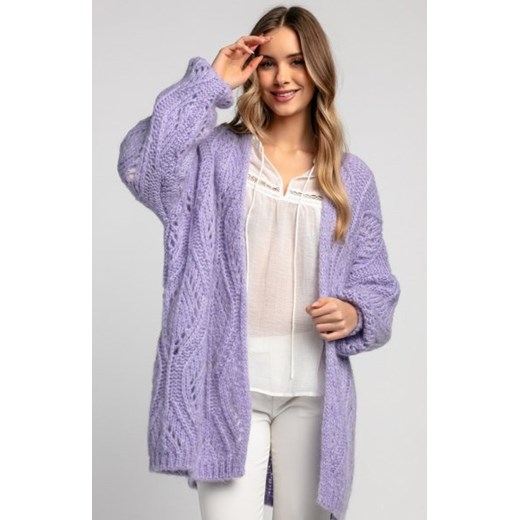 Fobya F1974 ażurowy oversizowy kardigan damski ze sklepu intimiti.pl w kategorii Swetry damskie - zdjęcie 187877410