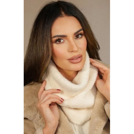 Kamea 05 ciepły komin damski beżowy ze sklepu intimiti.pl w kategorii Szaliki i chusty damskie - zdjęcie 187877414