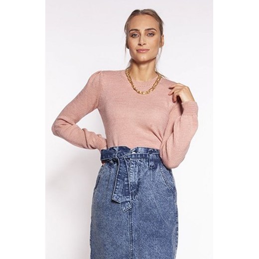 MKM SWE268 klasyczny sweterek damski różowy ze sklepu intimiti.pl w kategorii Swetry damskie - zdjęcie 187877863
