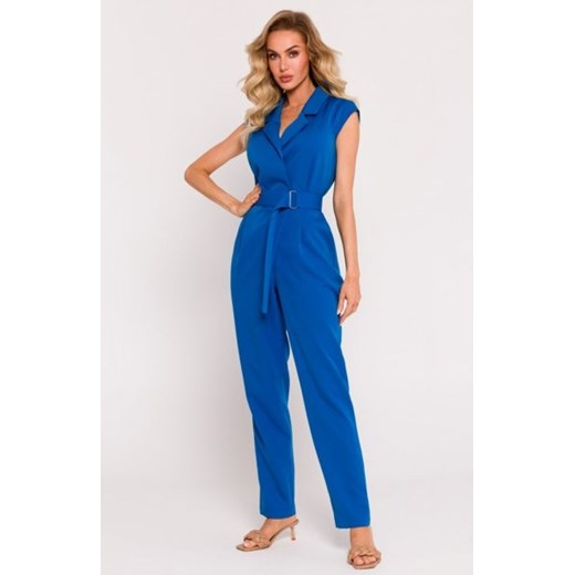 Moe kombinezon z ozdobną nogawką niebieski M780 ze sklepu intimiti.pl w kategorii Kombinezony damskie - zdjęcie 187878774
