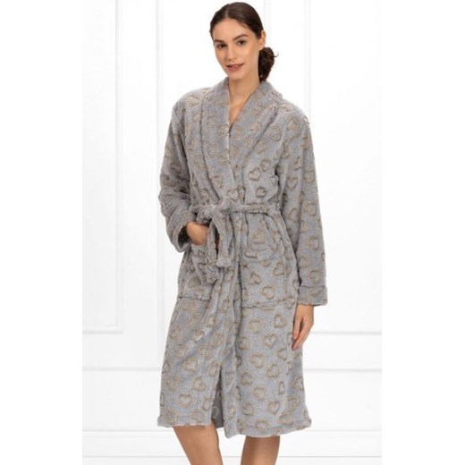 Zoe szlafrok midi w serduszka ze sklepu intimiti.pl w kategorii Szlafroki damskie - zdjęcie 187879241