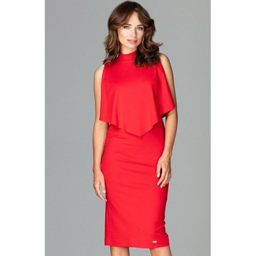Lenitif K480 sukienka czerwona ze sklepu intimiti.pl w kategorii Sukienki - zdjęcie 187880203