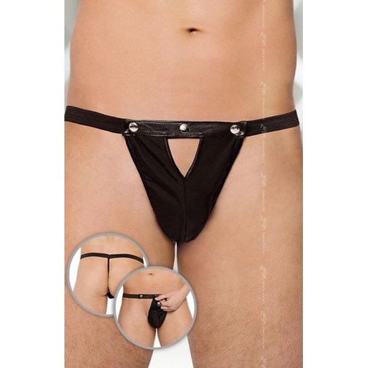 Softline 4507 stringi męskie czarne ze sklepu intimiti.pl w kategorii Majtki damskie - zdjęcie 187880331