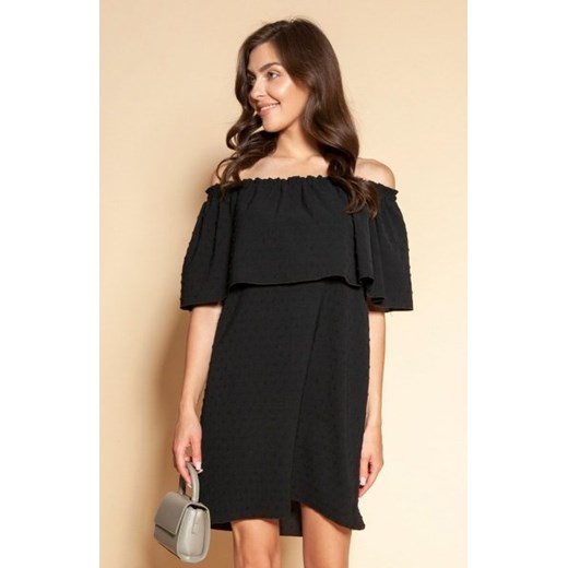 Krótka sukienka hiszpanka czarna SUK201 ze sklepu intimiti.pl w kategorii Sukienki - zdjęcie 187880454