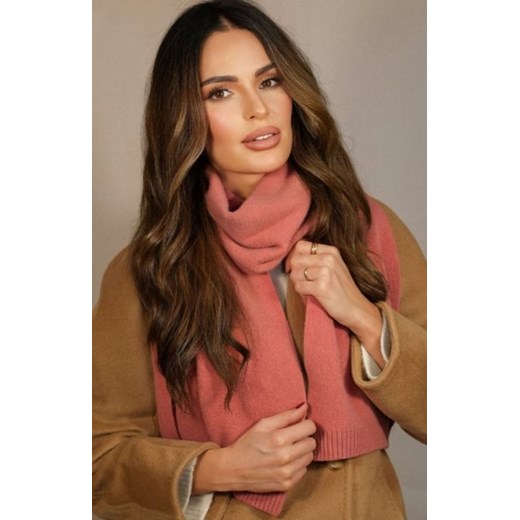 Kamea wełniany szalik łososiowy 02 ze sklepu intimiti.pl w kategorii Szaliki i chusty damskie - zdjęcie 187880573