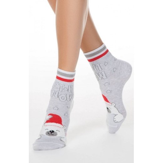 Skarpety damskie polarny miś ze sklepu intimiti.pl w kategorii Skarpetki damskie - zdjęcie 187880853