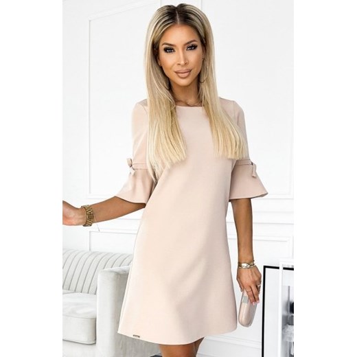Numoco 217-7 NEVA trapezowa sukienka z rozkloszowanymi rękawkami ze sklepu intimiti.pl w kategorii Sukienki - zdjęcie 187880904