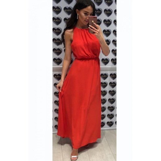 Elegancka sukienka rzymianka czerwona ze sklepu intimiti.pl w kategorii Sukienki - zdjęcie 187881283