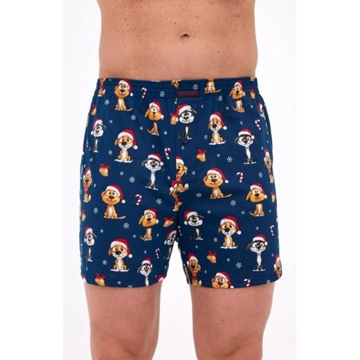 Cornette 016/20 Dogs Christmas MAXI bokserki męskie ze sklepu intimiti.pl w kategorii Majtki męskie - zdjęcie 187881722