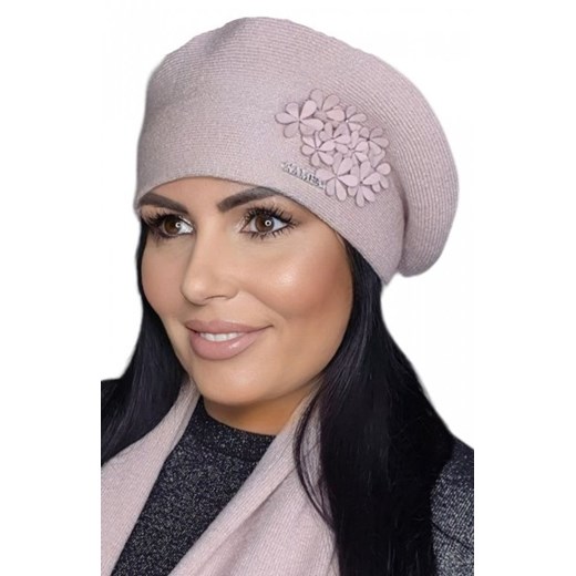 Kamea Feba beret damski z aplikacją ze sklepu intimiti.pl w kategorii Berety damskie - zdjęcie 187881752