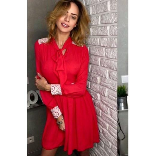Lola Lena sukienka czerwona ze sklepu intimiti.pl w kategorii Sukienki - zdjęcie 187881823
