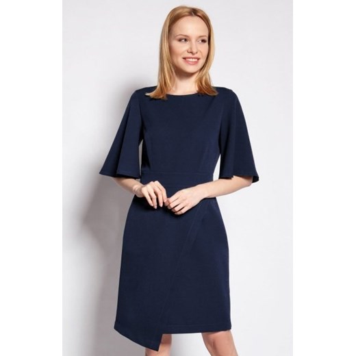 Sukienka dopasowana granatowa SUK187 ze sklepu intimiti.pl w kategorii Sukienki - zdjęcie 187881831