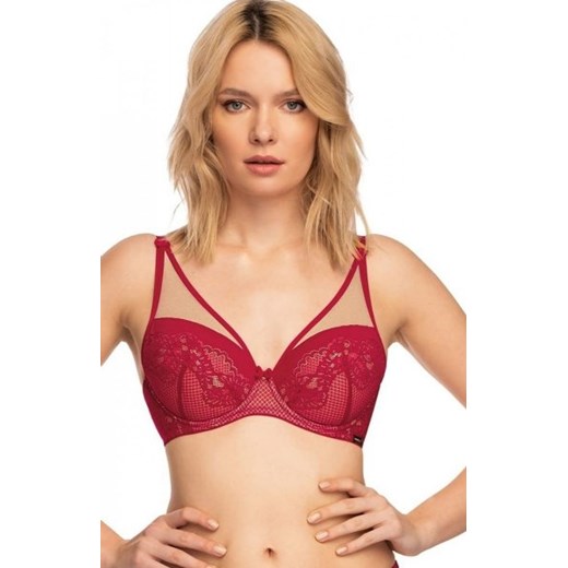 Nipplex Casilda biustonosz push-up czerwony ze sklepu intimiti.pl w kategorii Biustonosze - zdjęcie 187882114