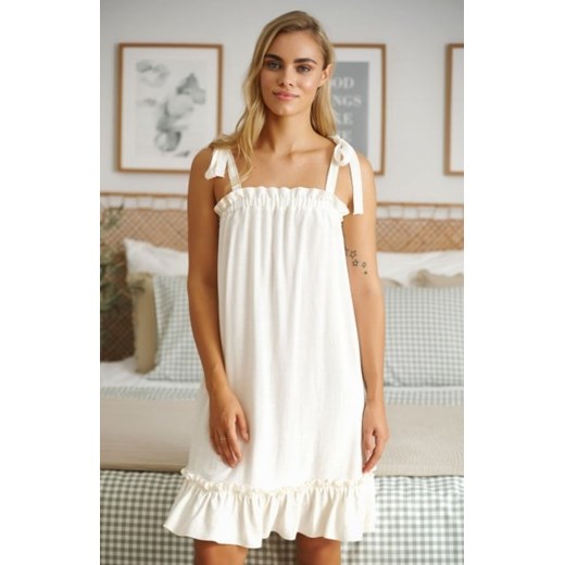 Koszulka nocna wiązana na ramionach ze sklepu intimiti.pl w kategorii Koszule nocne - zdjęcie 187882153