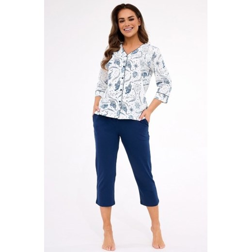 Cornette 62/446 Kristin piżama damska rozpinana ze sklepu intimiti.pl w kategorii Piżamy damskie - zdjęcie 187882181