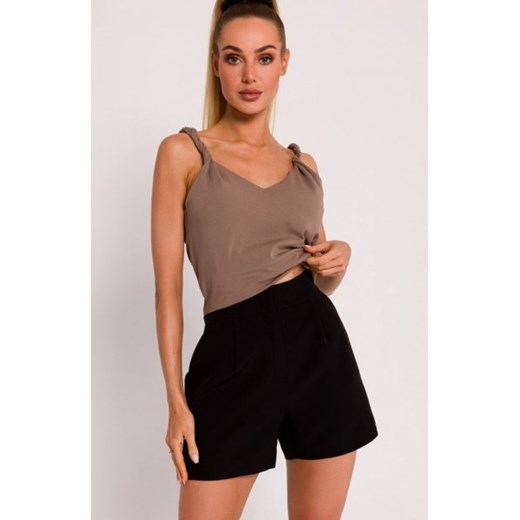 Moe szorty z zakładkami czarne M775 ze sklepu intimiti.pl w kategorii Spodnie damskie - zdjęcie 187882184